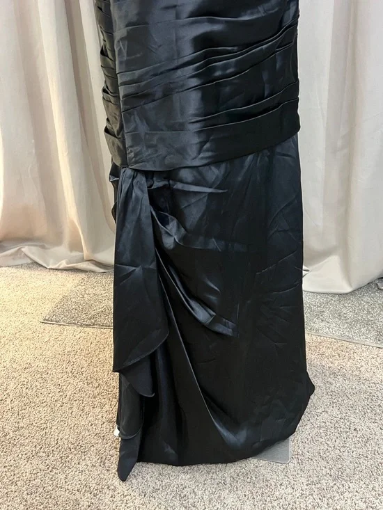 Bill Levkoff Strapless Black Evening Gown with Beaded Waist - Picture 5 of 5